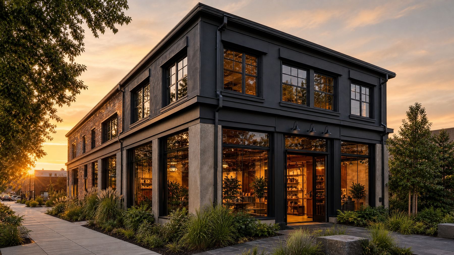 Finished residential exterior